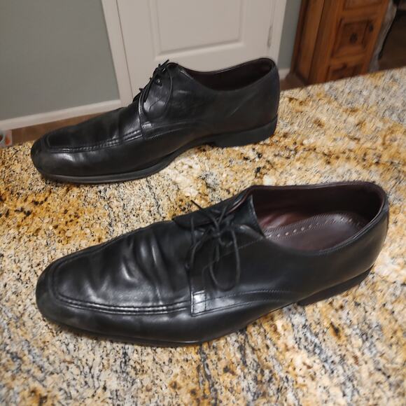 Allen Edmonds Tribeca Dress Shoes Men\'s Size 12 Black Leather Lace Up